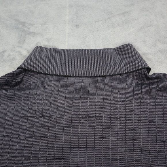Payne Stewart Shirt Mens LS L Black Gray Check Legacy Polo 100% cotton Casual - Picture 14 of 16